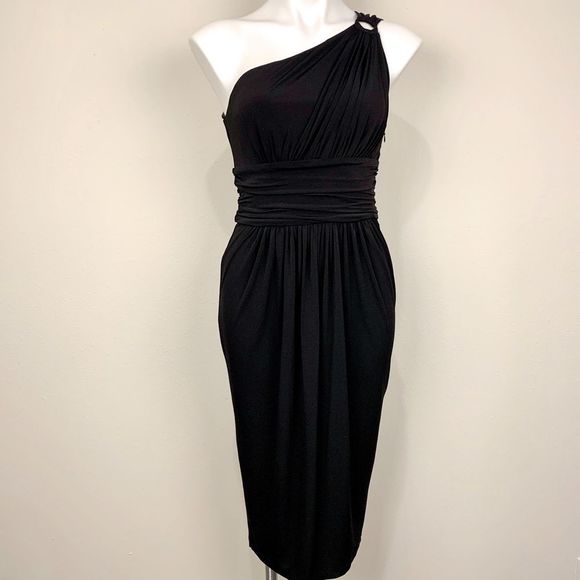Maggy London Dresses & Skirts - Maggy London One Shoulder Black Dress